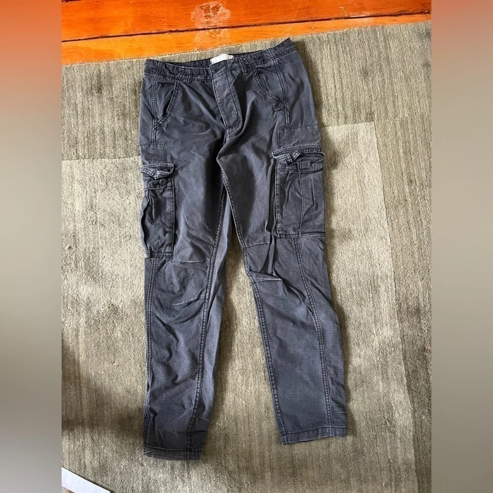 FREE PEOPLE gray Cargo Pants Size 4 Baggy